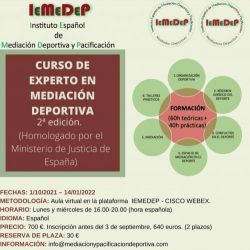 II EDICIÓN CURSO DE MEDIACIÓN DEPORTIVA