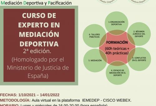 II EDICIÓN CURSO DE MEDIACIÓN DEPORTIVA