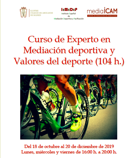 Curso de Mediación Deportiva y Valores en el deporte Curso de Mediación Deportiva y Valores en el deporte