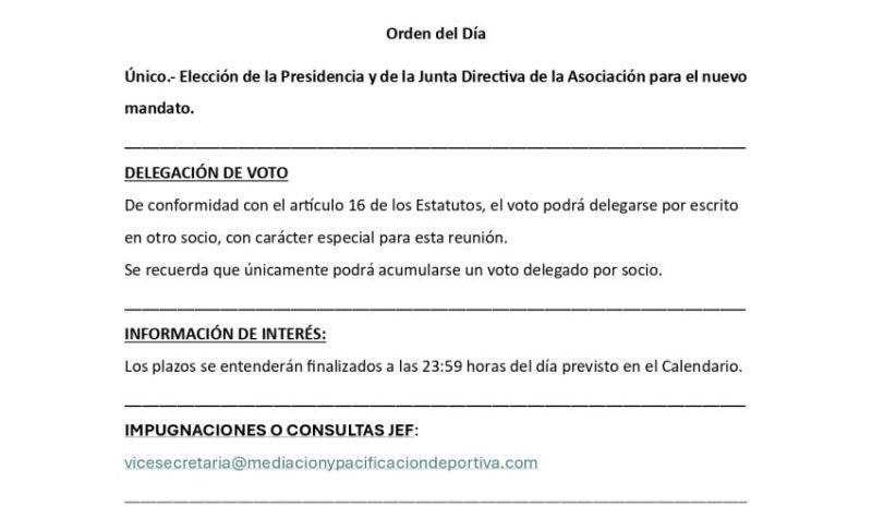 Convocatoria AGE Elecciones